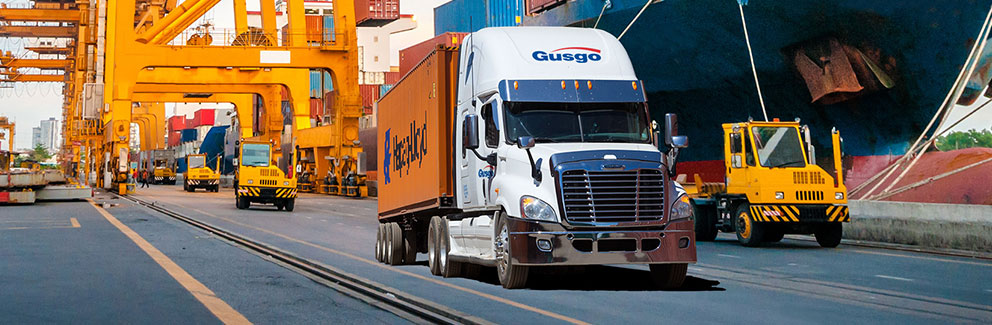 Gusgo Transport truck and containers